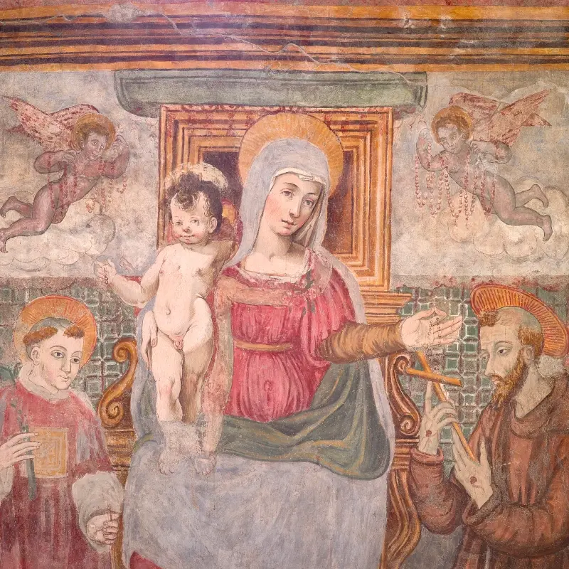 Frescoes Castello di Postignano